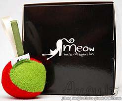 Meow kamuoliukas Red Green vilnoninis